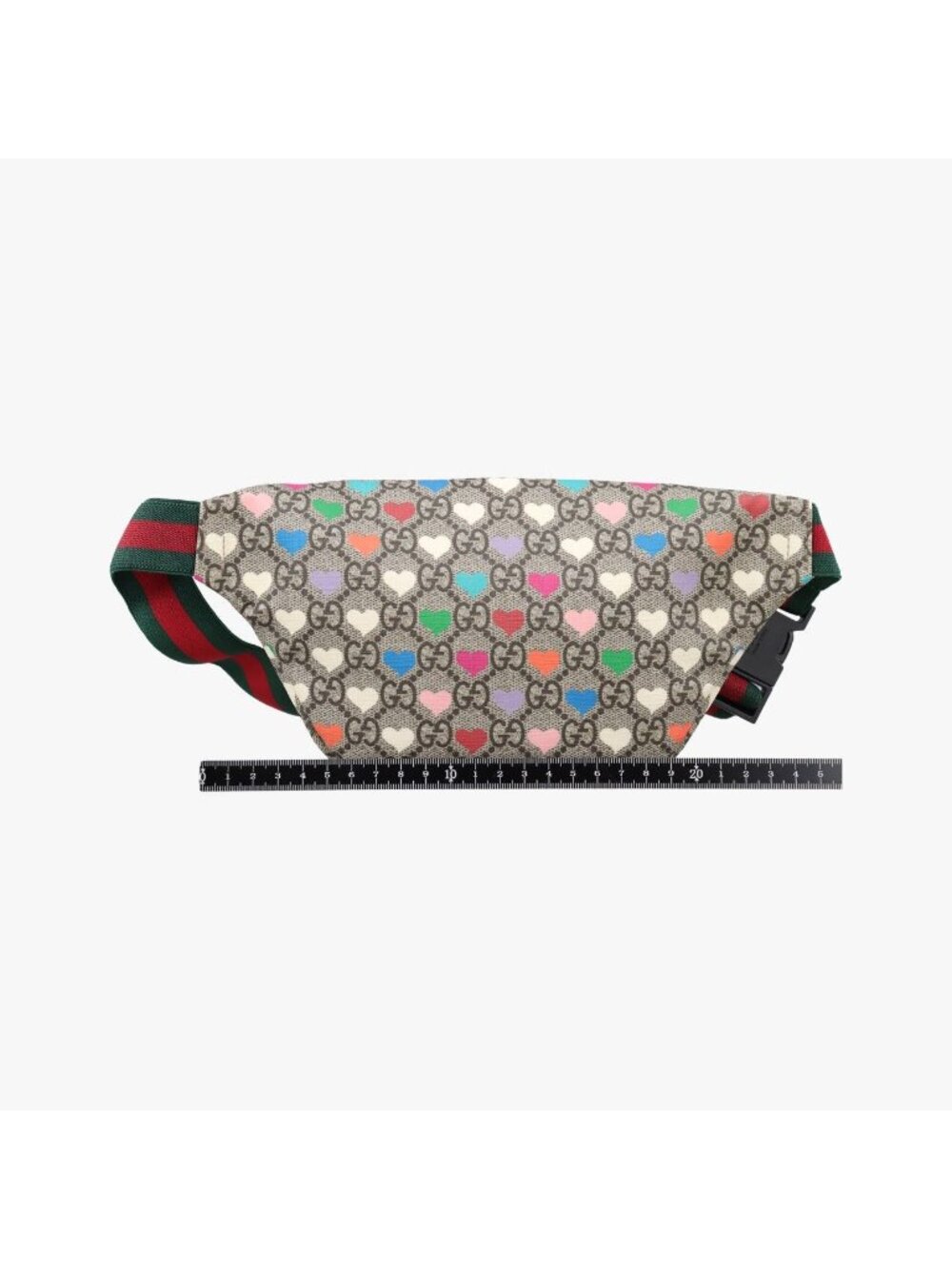 Gucci Kids GG Top Strawberry Print Beige Belt Bag - Picture 2 of 16